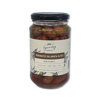 Olives Kalamata Marinated in Herbs & Garlic 370g
