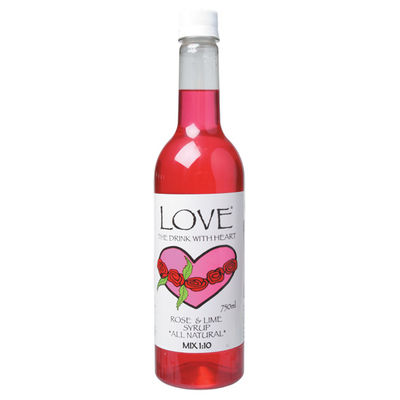 Cordial Rose Petal & Lime "Love" 750ml Alchemy