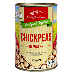 Chickpeas in Water Organic 400g