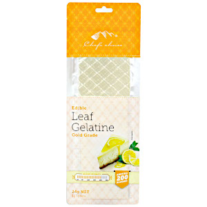 Gelatine Leaves Gold 12pk