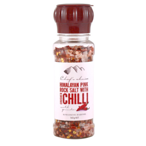 Chilli (Crushed) & Himalayan Pink Rock Salt Grinder 160g