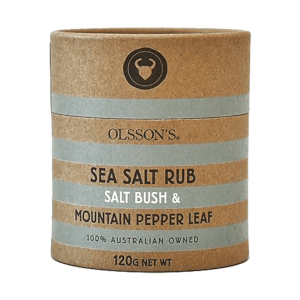 Rub - Sea Salt Salt Bush & Mountain Pepper Leaf 120g Olssons