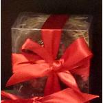 CC2.5 Christmas Cake 250g Clear Box/Ribbon